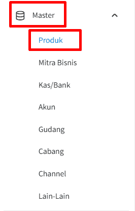 Master -> Produk