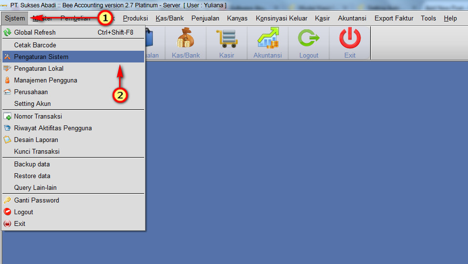 Setting Default Nominal Modal Kas Pada Penjualan Kasir 