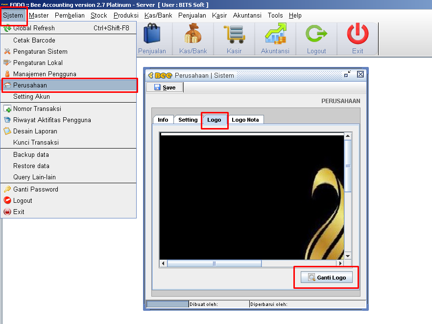 Error Displaying Report Dan Logo Perusahaan Hilang