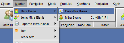Menambah Mata Uang Pada Master Mitra Bisnis