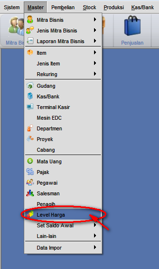 Setting Harga Per Cabang di BeeAccounting