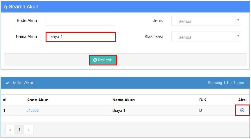 Input biaya dan pendapatan Proyek 3